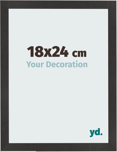 Your Decoration - Fotolijst 18x24 cm - MDF - Zwart Mat - Bologna