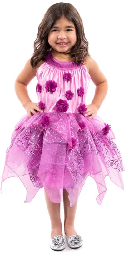 Little Adventures - Purple blossom fairy jurk – Maat 98-104