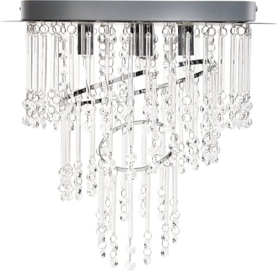 ESMELLE - Kroonluchter - Zilver - 45 cm - Kristal