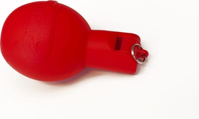 Peerfluitje / Hygiënisch rood handfluitje - Set van 3