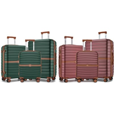Kono koffer: 20 Handbagagekoffer / Donkergroen en bruin