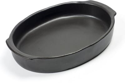 Serax - Pascale Naessens Pure - Ovale Oven-Serveerschaal M - Zwart -