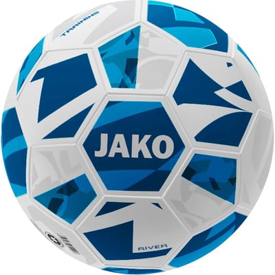 Jako River (Size 5) Trainingsbal - Wit / Marine | Maat: 5