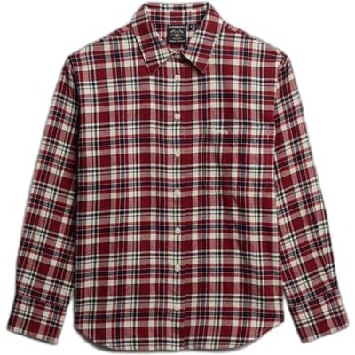 Flanellen lange mouwen geruite blouse voor dames Superdry
