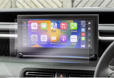 Navigatiebeschermfolie voor Citroen C3 e-C3 (2024-2026) - 10.25 inch touchscreen, 6H krasbestendig, 2 stuks, perfecte pasvorm en eenvoudige installatie