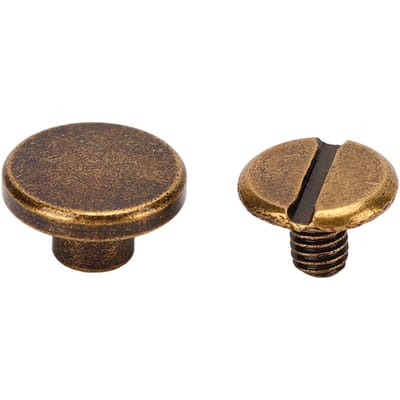 200 Jeu Vis de Reliure 9x5mm Matériau Laiton Dur Épais Revêtement Uniforme Vis de Reliure Assorties laiton antique