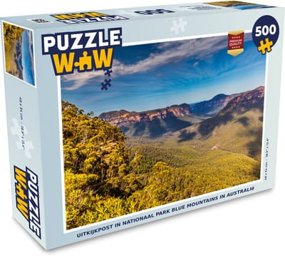 Puzzel Uitkijkpost in Nationaal park Blue Mountains in Australië - Legpuzzel - Puzzel 500 stukjes