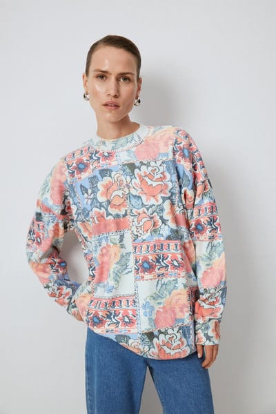 Touché Privé - Gebreide trui met bloemenprint - Meerkleurig - Dames