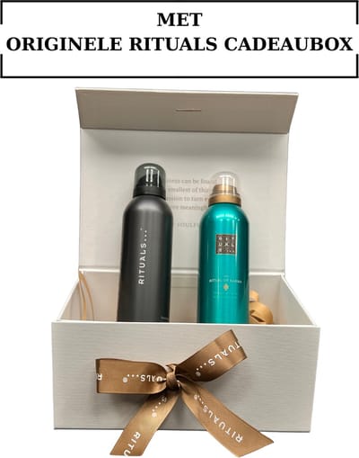 Rituals - Geschenkset - Karma Shower Gel 200 ml - Homme Shower Gel 200ml - Originele RITUALS Cadeaubox