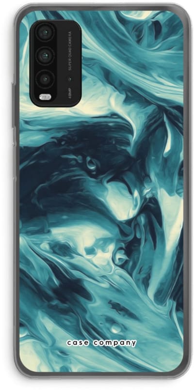 Case Company® - Hoesje geschikt voor Xiaomi Redmi 9T hoesje - Dreaming About Whales - Soft Cover Telefoonhoesje - Bescherming aan alle Kanten en Schermrand