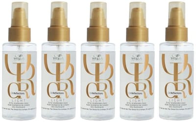 5x Wella Oil Reflections Light Luminous Reflective Oil 100ml