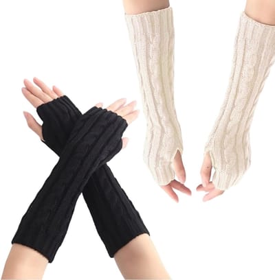 Warm en Zacht Winterhandschoenen zonder Vingers met Duimopening voor Dames - Ideaal voor Wintersport, Bescherming en Comfort in Koude Weersomstandigheden