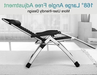 Opvouwbare Ligstoel - Tuinstoel Relaxfauteuil - Buiten Ontspannen - Zero Gravity Ontwerp - 200 kg draagvermogen - Zwart