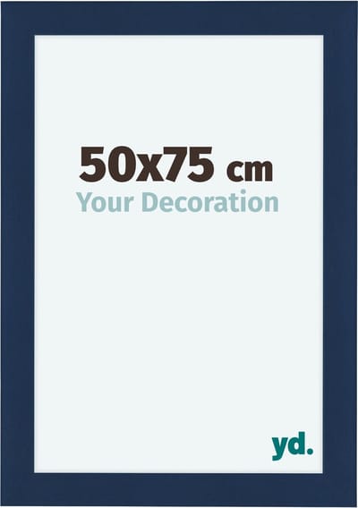 Your Decoration - Fotolijst 50x75 cm - MDF - Donkerblauw Geveegd - Como