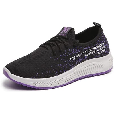 Lente en Zomer Koreaanse Versie van Alles-match Dames Sportschoenen Nieuwe Ademende Mesh Hardloopschoenen Casual Zachte Zool Reis Dames Schoenen 40 black