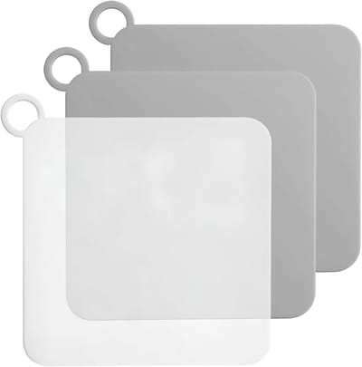 Geurremmende Doucheklep - Afvoerplug Siliconen - Keuken en Badkamer - Waterdichte Afdichting - 15 x 15 cm - Grijs en Wit