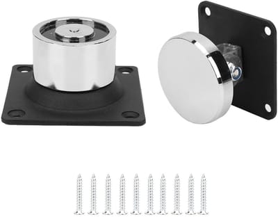 Dailygoods - Elektromagnetische Deurhouder - Houten en IJzeren Deuren - 132,3 Pond Sterke Zuigkracht - Duurzaam Gietstaal - Branddeuren - Veiligheid -...