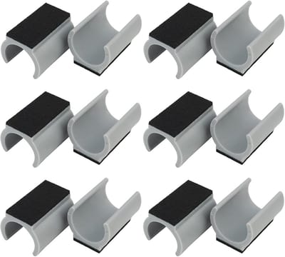 Furniture Felt Glides, 21-22 mm, 12 stuks voor Parquet, Laminaat, Tegels, Vloer Bescherming, Zitkussenslides, Stoel Glijders, Meubel Glijders, Slijtvast, Geluidsdempend, Anti-Slip, Robuust Kunststof, Grijze Vilt, Geschikt voor Buizen 21-22 mm