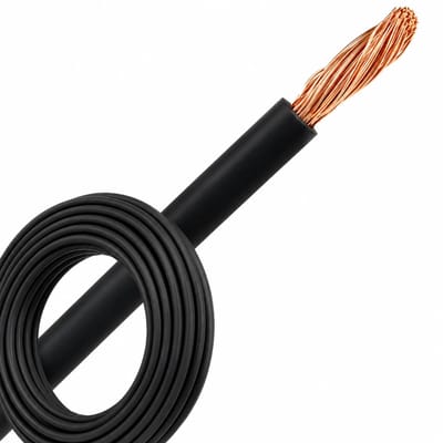 Montagedraad VDS 0.75mm² (H05V-K) 70° zwart - per rol 100 meter (29097)