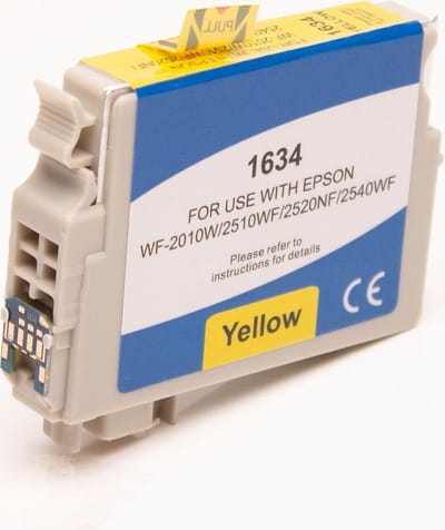 Inkmaster Premium Huismerk cartidge voor Epson T1634 16 XL Y Yellow voor Epson Workforce 2010W, 2510WF, 2520NF, 2530WF, 2540WF, 2630WF, 2650WF, 2660WF, 2750DWF, 2760DWF