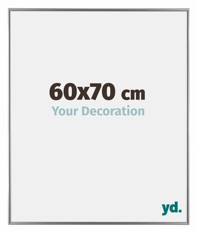 Your Decoration - Fotolijst 60x70 cm - Kunststof - Zilver Hoogglans - Evry