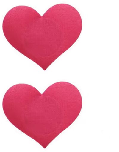 Hartvormige Tepelcovers - Tepel cover - 1 Paar - Herbruikbaar - Roze hartjes - Onzichtbare tepels - Tepelbedekkers - Tepelplakkers - Tepelstickers - Roze - CHPN