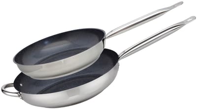 Set van 2 Pannen 28 en 32 cm keramisch zonder PFAS Profi Therm Platinum Elo