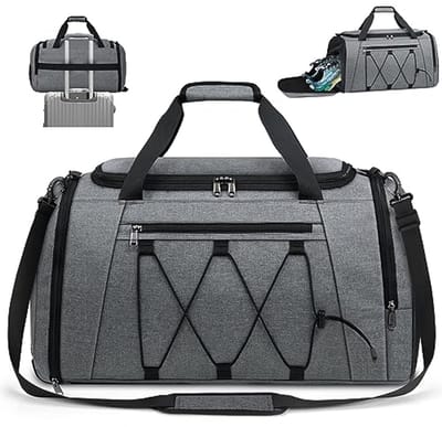 Sporttas met schoenenvak en nat vak voor training en zwemmen - Waterdichte duffle gymtas 40L en 55L
