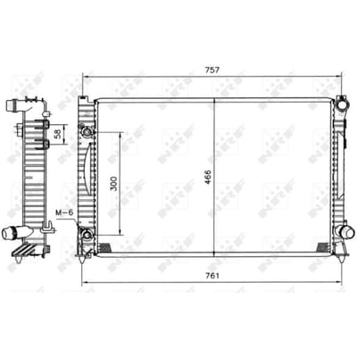 Radiator, motorkoeling NRF 51586