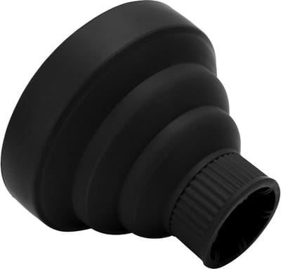Opvouwbare Föhn Diffuser - Krullen Houder - Natuurlijk Haar Stylen - Geavanceerd Siliconen Materiaal - Voor 4-5 Cm Mondstuk - Zwart