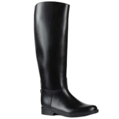 Horze Chester Rubber Rijlaarzen, kinderen, Black, 28