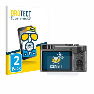 BROTECT - Screenprotector voor Panasonic Lumix DC-TZ90 / TZ96 / TZ99 - Folie Beschermfolie matte 2 Stuks