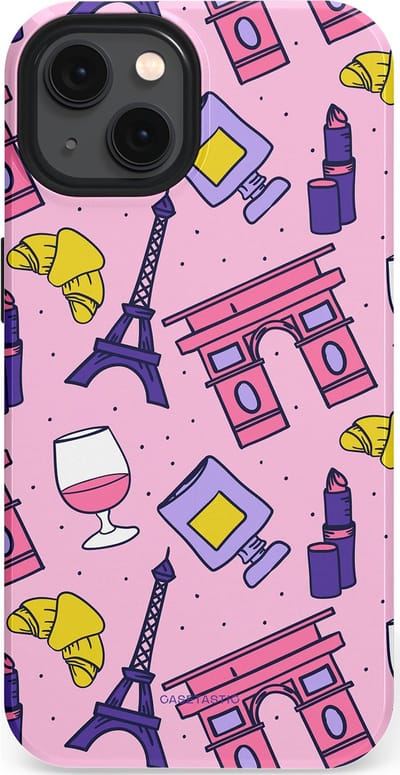 Casetastic Hoesje Geschikt voor Apple iPhone 13 Magsafe - Stijlvolle Beschermende Duo-layer Case - Trip to Paris