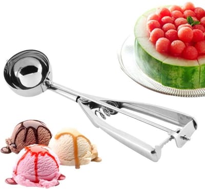 New Age Devi - Ijsboltang Ijs schep Oliebollen schep Portioneerlepel Set 3 stuks 40 50 en 60 mm 4 5 en 6 cm - Perfect voor het serveren van heerlijke lekkernijen
