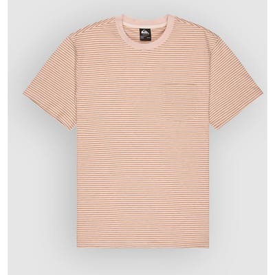 Quiksilver Lopaz Striped T-shirt Met Korte Mouwen Beige XL Man