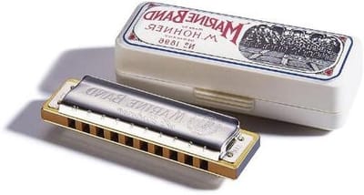 Diatonische Harmonica - Muziek Instrument - Muziek Maken - 20 Tonen G-Dur - 10 cm - Houtkleur