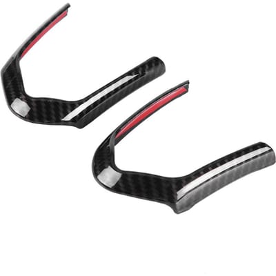 2 pièces Garniture de cadre de cache de volant pour MSport F20 F22 F30 F32 F10 F06 F15 F16 Carbon Texture