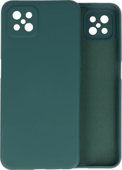 Hoesje Geschikt voor de Oppo Reno 4 Z & Oppo A92s - Fashion Color Backcover Telefoonhoesje - Donker Groen