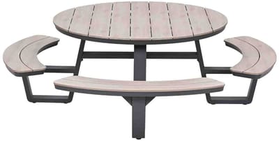 Garden Impressions Sarria picknick set Ø148 x 75 - donker grijs