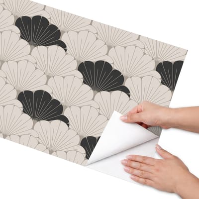 Coloray Meubel Wrap Folie - Beige Meubelfolie - 50x100 cm - Meubel Wrap Folie Bloemmotieven - Plakfolie Meubels - Modern Meubelfolie - Decoratiefolie Zelfklevend - Slaapkamer decoratie - Bloemen en planten