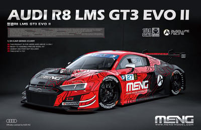 Meng Model Modelbouwpakket Auto - MENG CS009 Audi R8 LMS GT3 EVO II - Absolute Racing - R Auto Plastic - 1:24 - Modelbouw