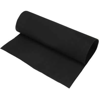 Schoen Rubber Zoolplaat Zwart 1.2mm Antislip Zacht Slijtvast Rubber Zoolplaat voor Onderkant black