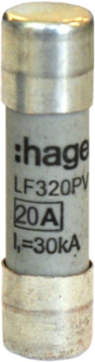 Hager Zekeringinzet voor fotovoltaïsche toepassingen 10x38mm 1000V DC 20A LF320PV