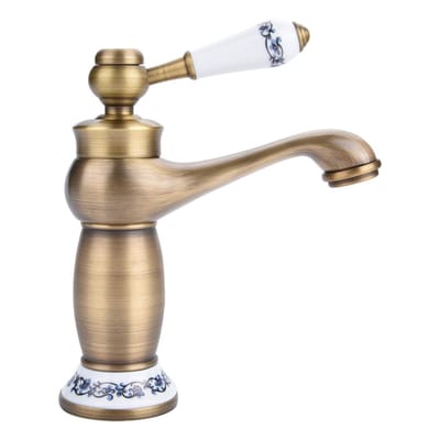 Dailygoods- Badkamerkraan Hoogwaardige Mengkraan - Enkelvoudige Handgreep - Duurzaam Messing - Voor Wastafel - Eenvoudige Installatie - Waterbesparend