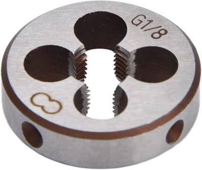 Ronde Draadmatrijs G1/8 UNC voor Schroefdraadbewerking, Taping Tool voor Precisiewerk en Draadverwerking, Buiten Diameter 30mm