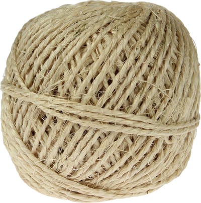 Sisalkoord touw uit 2 draden, bol van 200 g, +/- 45 m