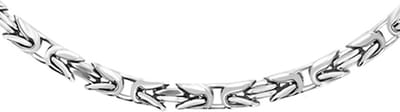 Juwelier Zwartevalk - Zilveren vierkante koningsschakel ketting - BIZ 80/60 cm