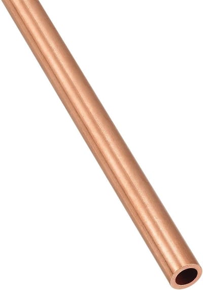 Koperen Pijp 7mm AD x 1mm Wanddikte x 300mm Lengte - Rechte Slangen voor Thuis, Meubelmakerij en Doe-Het-Zelf Projecten