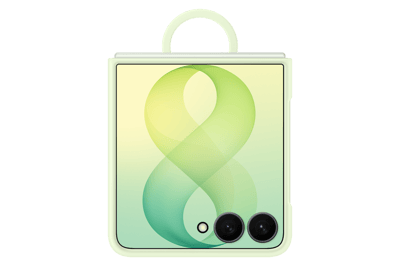 Silicone Magnet Cover Ring voor de Samsung Galaxy Z Flip 8 - Green