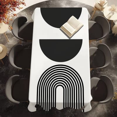 Abstract Bohemien Wanddecoratie Tafelkleed Picknick Terras Restaurant Vakantiefeest Wasbaar Vlekbestendig Polyester Tafelkleed 100x140cm